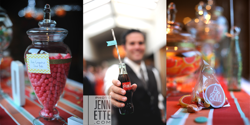candy bar vintage wedding photographer