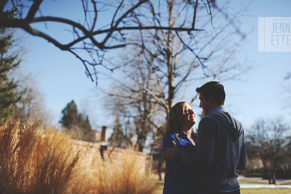 CU Boulder engagement photography ~ http://yonder.photojennette.com/hayley-jorge